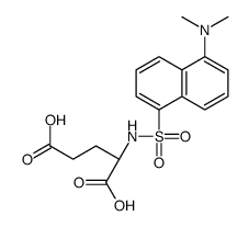 (2S)-2-[[5-(dimethylamino)naphthalen-1-yl]sulfonylamino]pentanedioic acid结构式