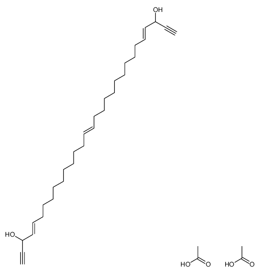 acetic acid,triaconta-4,15,26-trien-1,29-diyne-3,28-diol Structure