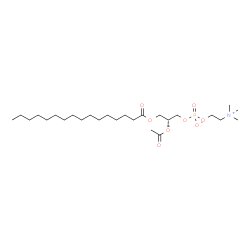3,5,9-Trioxa-4-phosphapentacosan-18,18,19,19-t4-1-aminium,7-(acetyloxy)-4-hydroxy-N,N,N-trimethyl-10-oxo-,innersalt]结构式