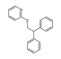 2-((2,2-diphenylethyl)thio)pyridine Structure
