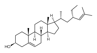 (23S)-23-ethylcholesta-5,24-dien-3β-ol结构式
