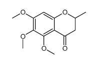 5,6,7-trimethoxy-2-methyl-2,3-dihydrochromen-4-one Structure