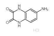 6-Amino-1,4-dihydro-quinoxaline-2,3-dione hydrochloride结构式