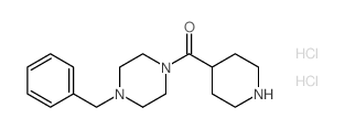 (4-苄基哌嗪-1-基)哌啶-4-甲酮双盐酸盐结构式
