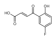 (E)-4-(5-fluoro-2-hydroxyphenyl)-4-oxo-2-butenoic acid结构式