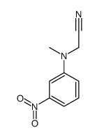 2-[Methyl(3-nitrophenyl)amino]- acetonitrile Structure