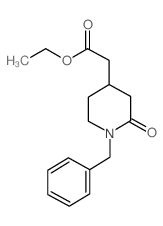 2-(1-苄基-2-氧代-4-哌啶)乙酸乙酯结构式