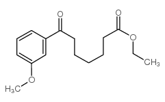 ethyl 7-(3-methoxyphenyl)-7-oxoheptanoate结构式