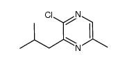 2-chloro-3-isobutyl-5-methylpyrazine结构式