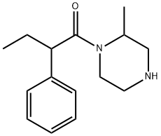 1-(2-methylpiperazin-1-yl)-2-phenylbutan-1-one Structure