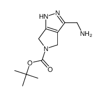 3-Aminomethyl-4,6-dihydro-1H-pyrrolo[3,4-c]pyrazole-5-carboxylicacidtert-butylester Structure