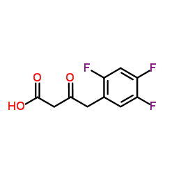 3-Oxo-4-(2,4,5-trifluorophenyl)butanoic acid Structure