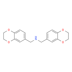 双((2,3-二氢苯并[b][1,4]二噁烷-6-基)甲基)胺结构式