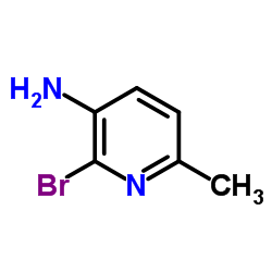 2-溴-3-氨基-6-甲基吡啶结构式