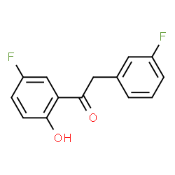 1-(5-氟-2-羟基苯基)-2-(3-氟苯基)乙酮结构式