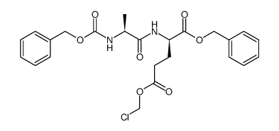 Z-Alanyl-D-glutamyl-α-benzyl-γ-chlormethylester结构式