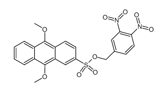 3',4'-dinitrobenzyl 9,10-dimethoxyanthracene-2-sulfonate结构式