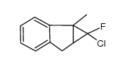 1-Fluoro-1-chloro-1,1a,6,6a-tetrahydro-1a-methylcycloprop[a]indene结构式