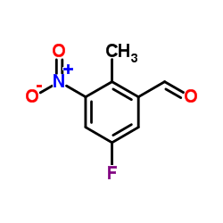 5-Fluoro-2-methyl-3-nitrobenzaldehyde Structure
