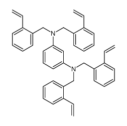1-N,1-N,3-N,3-N-tetrakis[(2-ethenylphenyl)methyl]benzene-1,3-diamine结构式