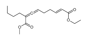 9-O-ethyl 1-O-methyl 2-butylnona-2,3,7-trienedioate Structure