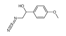 β-azido-α-(4-methoxyphenyl)ethanol Structure