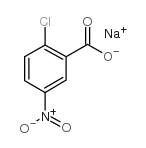 2-氯-5-硝基苯甲酸钠结构式