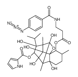 10-O-(3-(4-azidobenzamido)propionyl)ryanodine structure