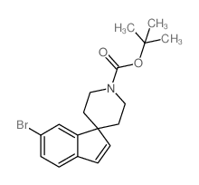 叔-丁基 6-溴螺[茚-1,4'-哌啶]-1'-羧酸酯结构式