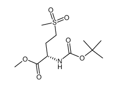 (S)-methyl 2-(tert-butoxycarbonylamino)-4-(methylsulfonyl)butanoate Structure
