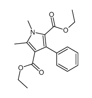 1, 5-二甲基-3-苯基-1H-吡咯-2, 4–二羧酸二乙酯结构式