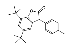 5,7-二叔丁基-3-(3,4-二甲基苯基)苯并呋喃-2(3H)-酮结构式