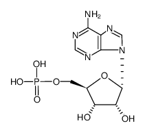 α-adenosine-5'-monophosphate结构式