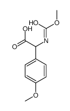 2-(methoxycarbonylamino)-2-(4-methoxyphenyl)acetic acid结构式