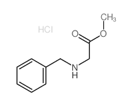 Glycine,N-(phenylmethyl)-, methyl ester, hydrochloride (9CI) Structure
