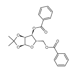 1,2-di-O-isopropylidene-3,5-di-O-benzoyl-α-L-ribofuranose结构式