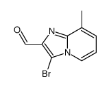 3-Bromo-8-Methyl-imidazo[1,2-a]pyridine-2-carbaldehyde Structure