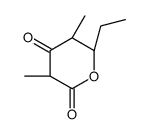 (3S,5S,6R)-6-ethyl-3,5-dimethyloxane-2,4-dione Structure