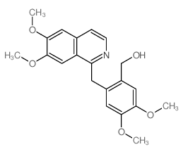 [2-[(6,7-dimethoxyisoquinolin-1-yl)methyl]-4,5-dimethoxy-phenyl]methanol结构式