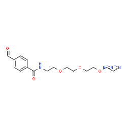 Ald-Ph-amido-C2-PEG3-azide结构式