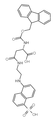 Fmoc-Asp(Edans)-OH structure