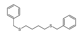 4-benzylsulfanylbutylsulfanylmethylbenzene Structure