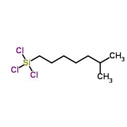 Trichloro(6-methylheptyl)silane Structure