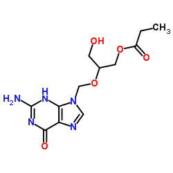 Ganciclovir Mono-O-propionate Structure