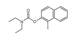 N,N-diethyl-1-methyl-2-carbamoyloxynaphthalene Structure