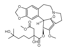 1-((1R,4S,5S)-3-methoxy-9,11,21-trioxa-17-azapentacyclo[15.3.1.01,5.06,14.08,12]henicosa-2,6,8(12),13-tetraen-4-yl) 4-methyl (2R)-2-hydroxy-2-(4-hydroxy-4-methylpentyl)succinate结构式