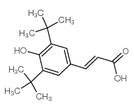 3,5-二叔丁基-4-羟基肉桂酸结构式