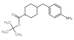 4-(4-氨基苄基)哌啶-1-甲酸叔丁酯结构式