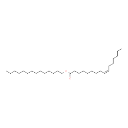 9-Hexadecenoic acid, tetradecyl ester, (Z)- Structure