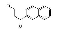 3-chloro-1-naphthalen-2-ylpropan-1-one结构式